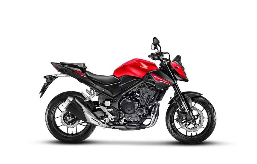 moto na lateral CB 500 Hornet