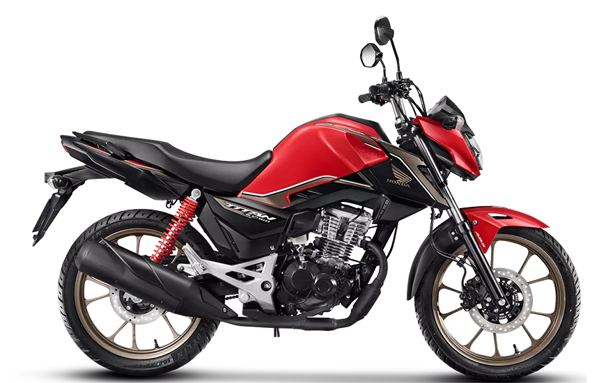 moto na lateral CG 50 ANOS