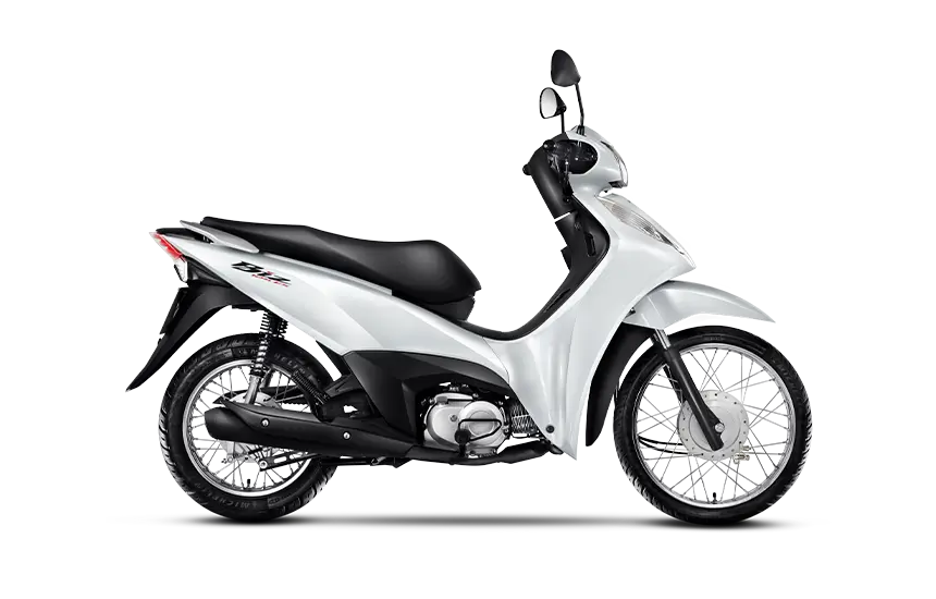 moto biz125es na lateral